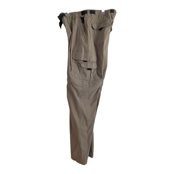 BC Clothing Convertible Hiking Cargo Pants Mens LX34 Beige Tactical Gorpcore - Picture 4 of 12